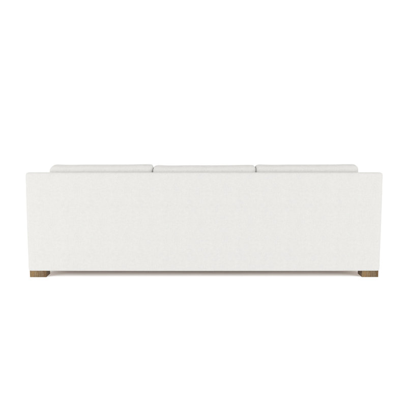 Mercer Track-Arm Sofa, Weathered, Box Weave Linen Blanc, 33.5" H x 108" W x 39" D