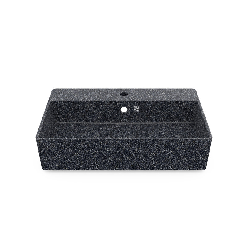 Cube60 23.62'' L Bathroom Sink, Stone