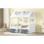 Structure de lit simple en bois-464687751