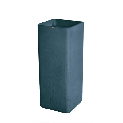 Fladd Square Concrete Pedestal Sink