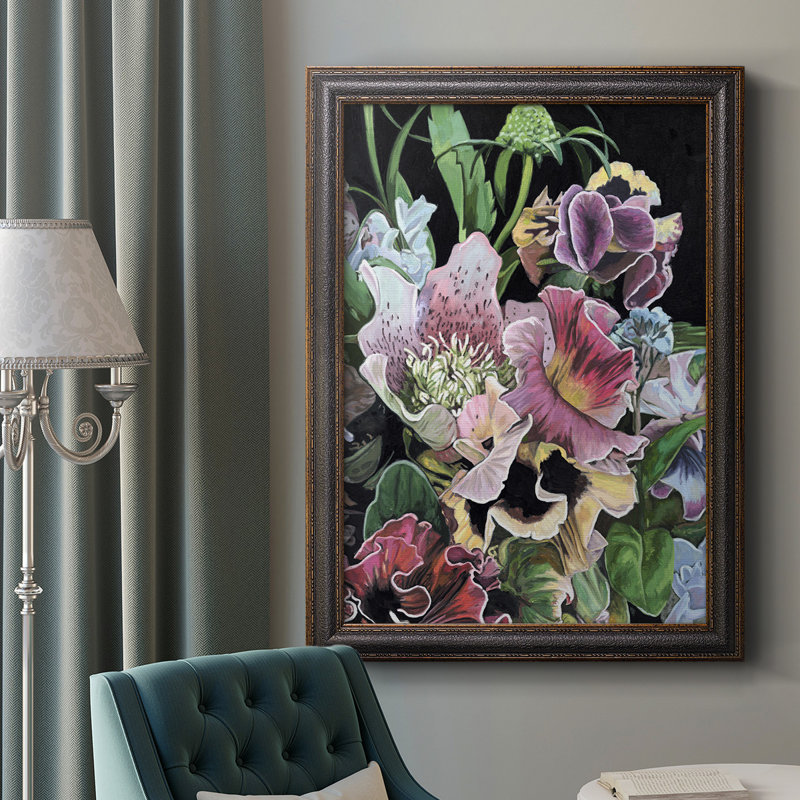 Floral Crop II - reproduction de cadre photo sur toile, H 36 po x l 24 po x P 2,5 po