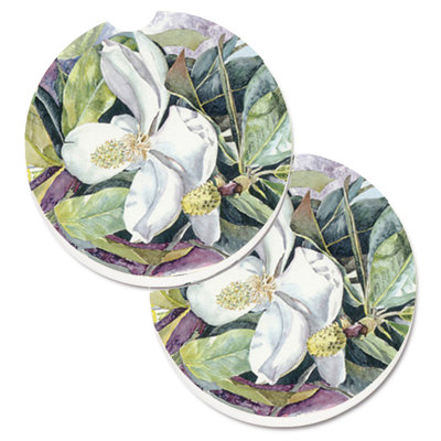 Ceramic Round 2 Piece Car Coaster Set