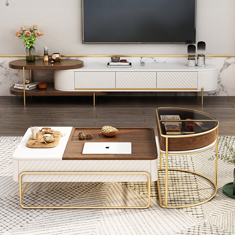 Nouveau cabinet multifonctionnel de style nouveau, Blanc