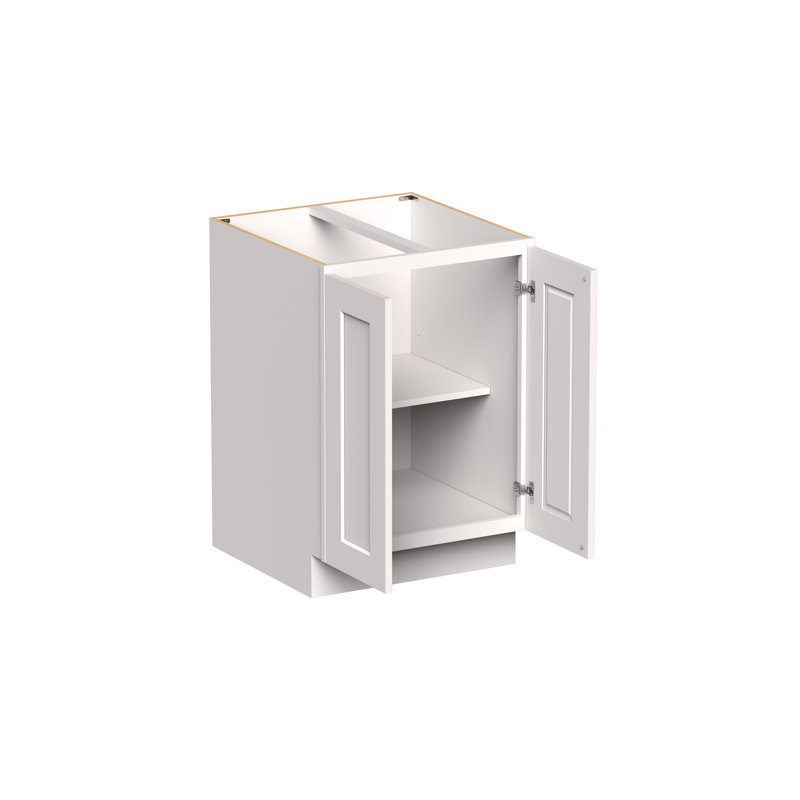 Armoire double pleine hauteur de style Shaker de DL Cabinetry (prête à assembler) de style shaker l 24 po x H 34,5 po x P 24 po