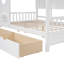 Lit en bois avec 2 tiroirs, lit pour enfant avec tablette de rangement-267656336