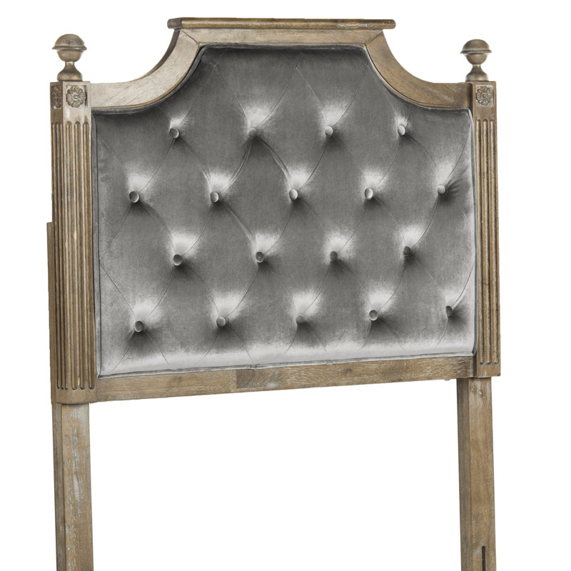 Fleur Upholstered Headboard, Twin, Gray