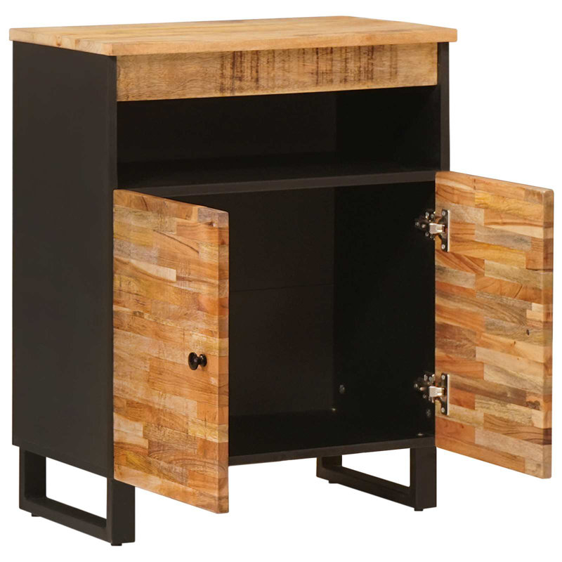 Solid Wood Rectangle Accent Cabinet