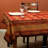 Block Print Diamond Cotton Tablecloth-60990916-60990914