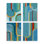  "Blue Wavy Arch Shapes", art mural par Pippin Schupbach