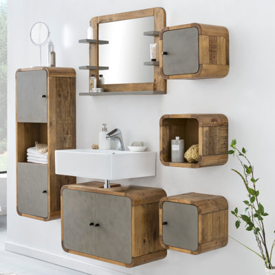 Trevon Bathroom Storage Furniture Set