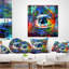 Coussin magique au dessus d’un style abstrait