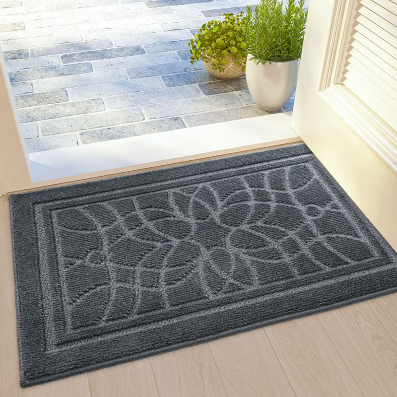 Paillasson Nodie, Gris foncé, L 31 po x L 47 po