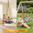 40-Inch Saucer Swing for Kids Outdoor, Heavy Duty Tree Swing Set with Adjustable Ropes, 440 lb Capacity for Backyard, Indoor Playroom-126207254