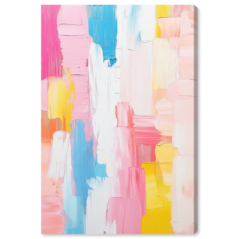Joyful Abstraction II Gallery Wrapped Canvas in Modern Colors