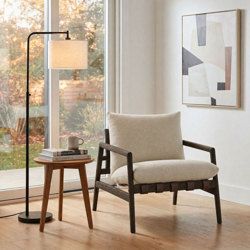Fauteuil en bois de teck Nomi, Dark Brown Sand