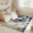 Modern Boho 6X9 Area Rug Transitional Carpet Shiny Vibrant High Low Pile Rug For Living Room-1957589581