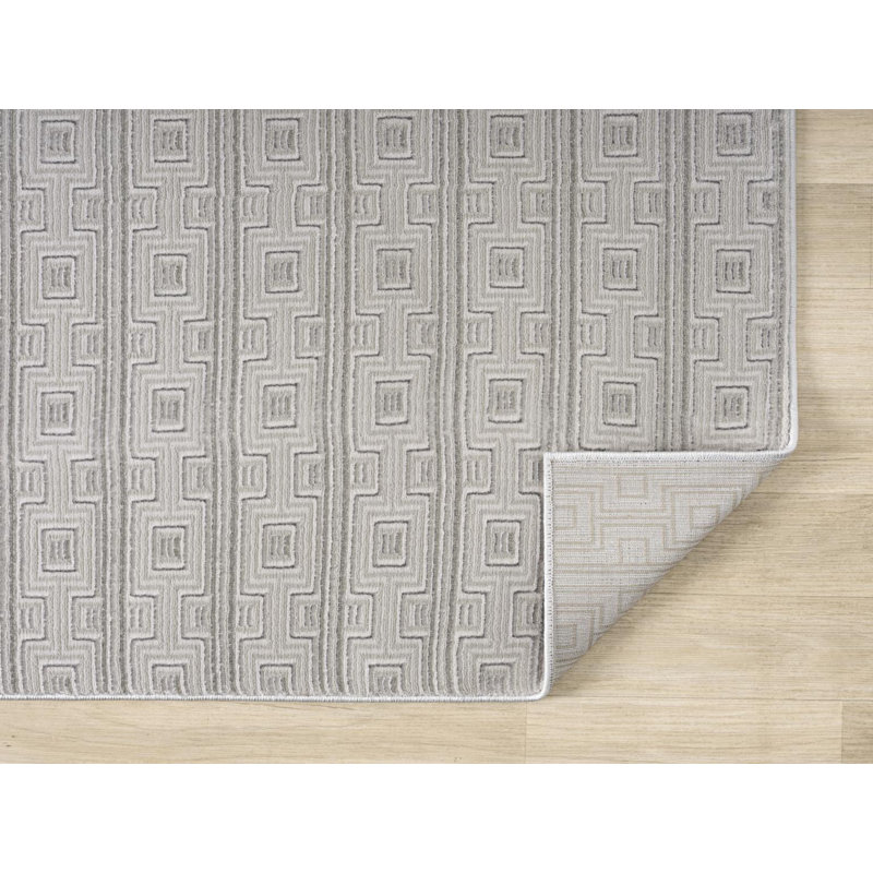 Tapis à motif géométrique abstrait Ksamil Collection, Rectangle 5 pi 2 po x 7 pi 2 po