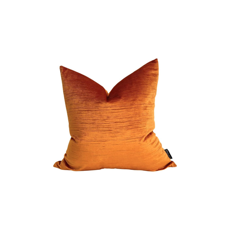 OREILLER LE VELOURS DE DIJON 18 X 18, 18 po x 18 po, Mandarin