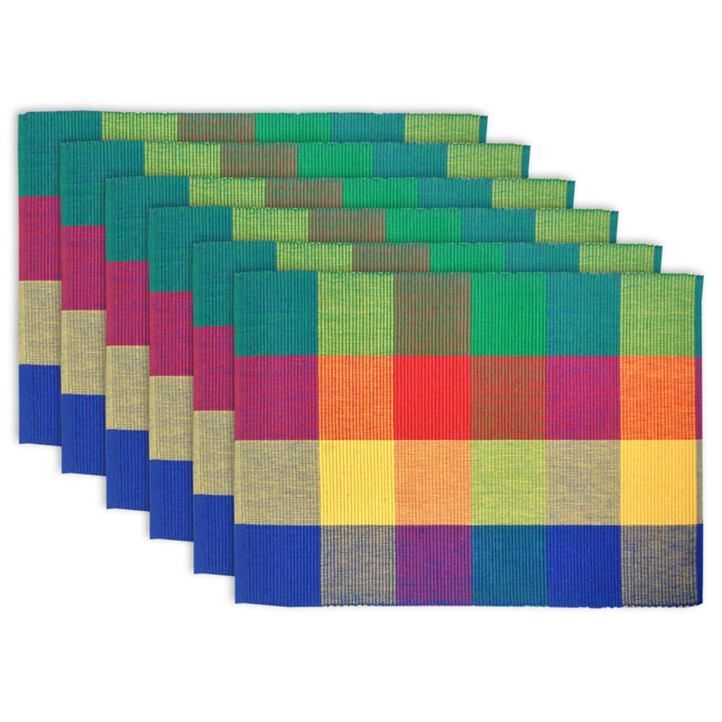 Zebrowski Cotton Blend Plaid Rectangle Placemat