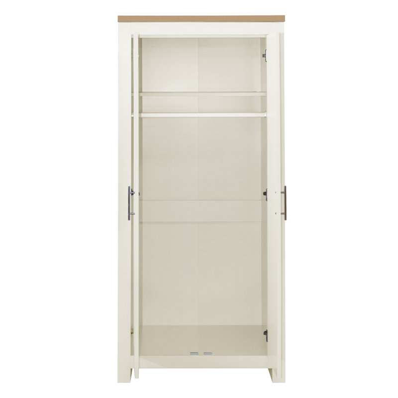 Napanoch 2 Door Wardrobe, Cream
