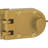 Deadlock  Jimmy-Resistant Design Prohibits Forced Entry by Spreading of Door Frames  Single Cylinder Diecast Metal Lock With a Brass Finish and Angle Strike (Single Pack)