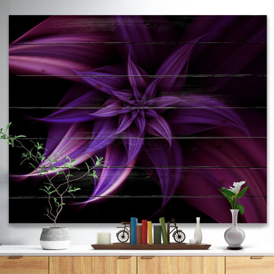 «Fractal Flower Mauve», impression