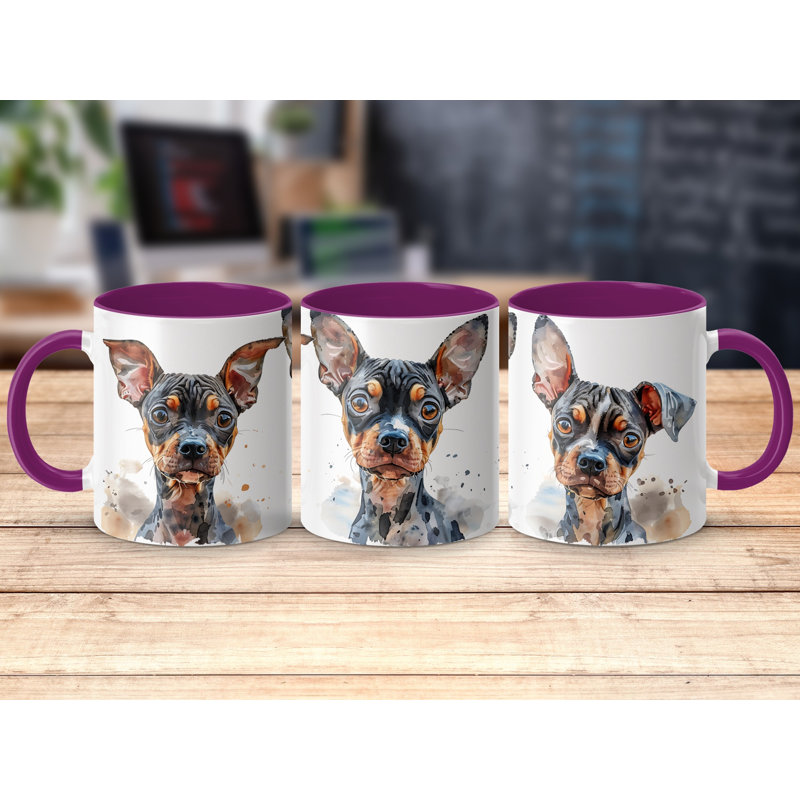 Ceramic Coffee Mug, 1, Purple