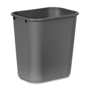 Rubbermaid 8.3 gal Step-on Plastic Kitchen Trash Can, Metallic Garbage Can