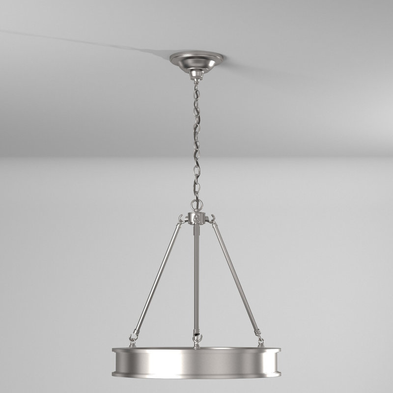 Everlee 3-Light Chandelier, Brushed Nickel