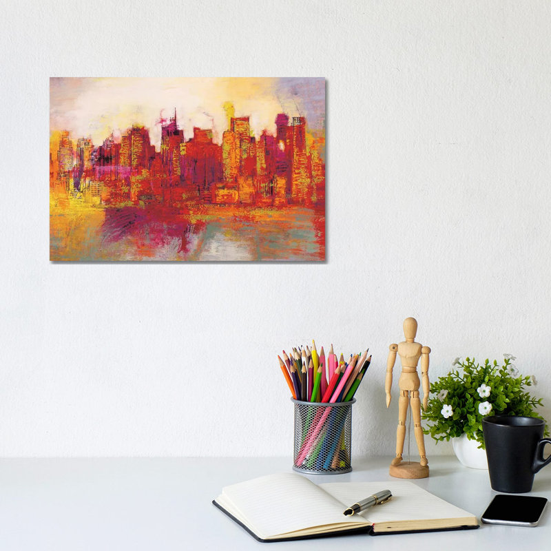 Abstract New York City by Brian Carter - Wrapped Canvas Print, 20.32 cm H x 30.48 cm W