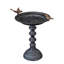 Bain d'oiseaux sur piédestal en fonte