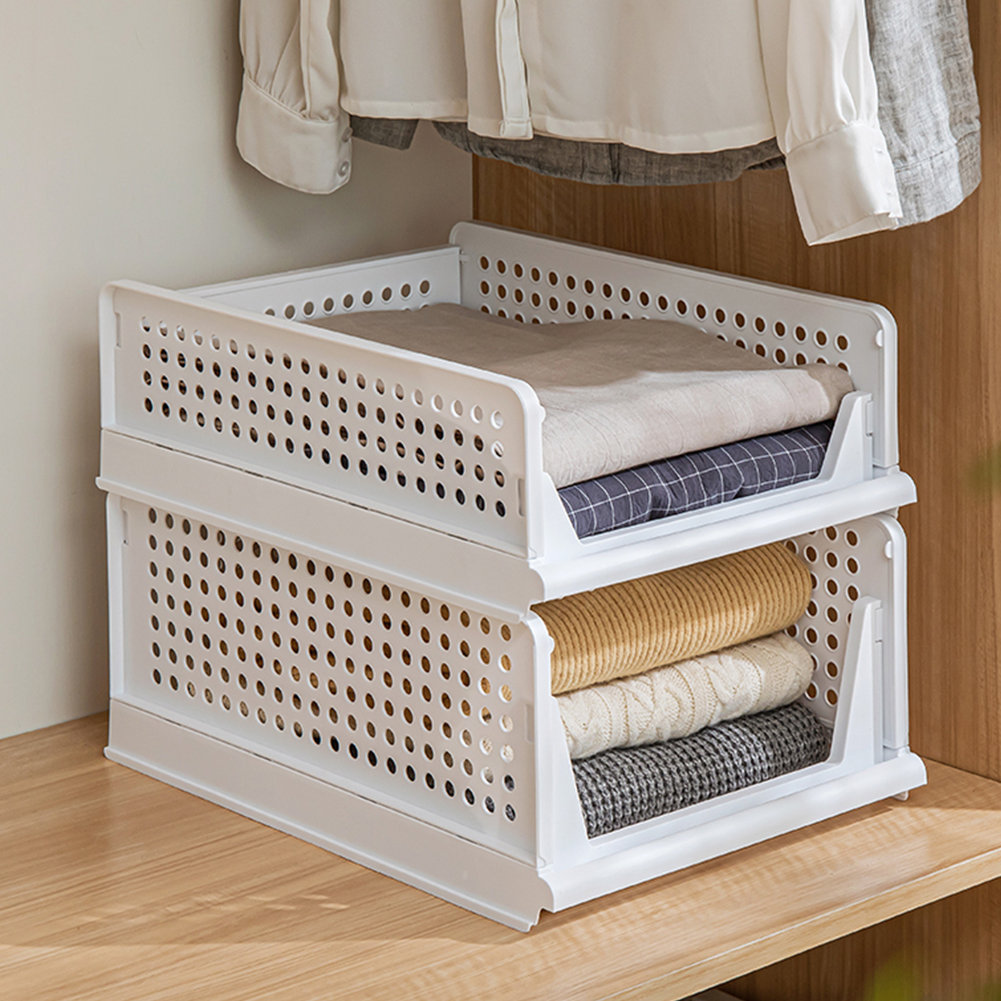 43cm Foldable and Stackable Drawer Storage Basket