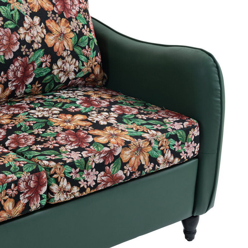 Nadaha Fabric 53'' Reception Loveseat