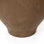 Vase rond rustique en terre cuite brun vieilli de 36,6 cm de hauteur avec trois anses
