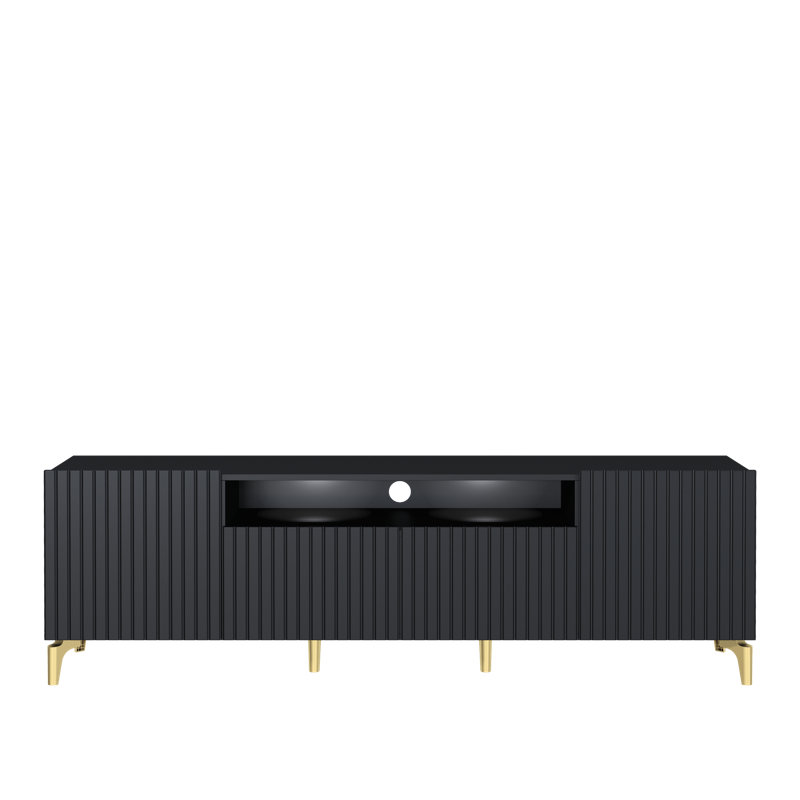 Sasithorn 70.9" Wide Media Console, Black