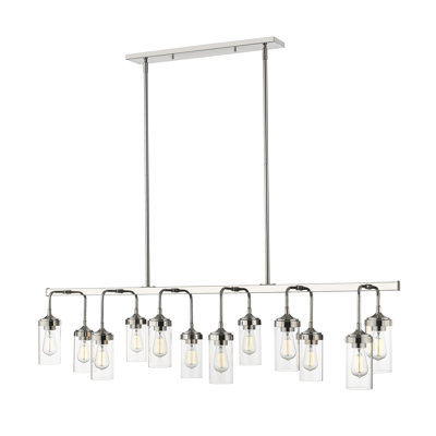 Grantham 12 - Light Polished Nickel Kitchen Island Pendant