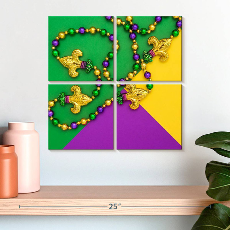 Bijoux Lelend Mardi Gras, H 18 po x l 18 po