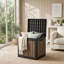 Boîte de rangement extérieure en résine - Embossage de grain de bois authentique-137991619-138476558