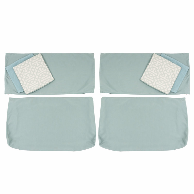 Outdoor Sunbrella Sofa Cushion Cover, Canvas Spa Sunbrella® Canvas, 25'" W x 5" D