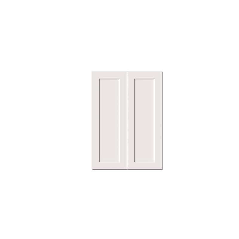 DL Cabinetry (prêt à assembler) Armoire murale à double porte de style Shaker de 42 po de hauteur l 30 po x H 42 po x P 12 po - blanc