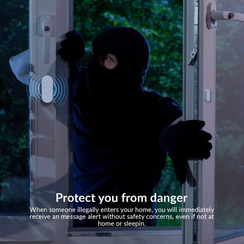 WBM Smart WiFi Door Sensor, Window Alarm Sensor, Wireless Security Alarm, App Control