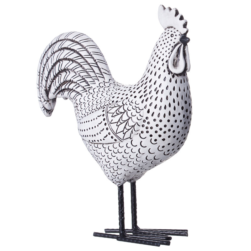 8.75minch  Rooster Wh/bk