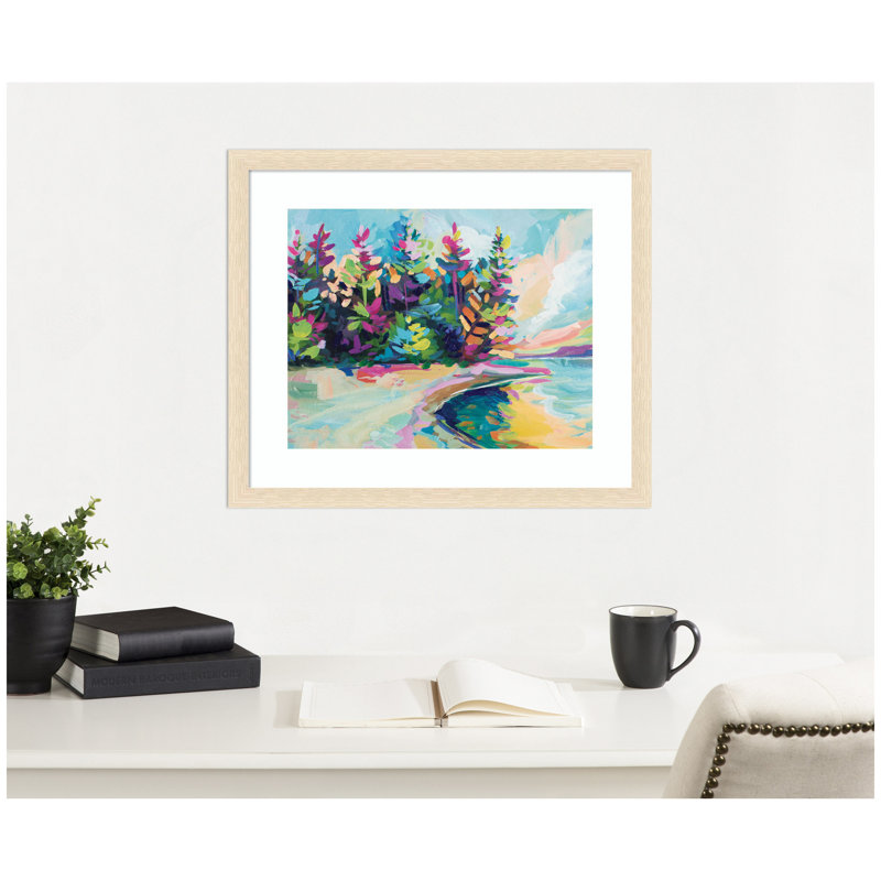 «King in Door County» par Rachel Christopoulos, reproduction d'art encadrée