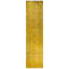 Overdyed Hand-Knotted Wool Modern-Contemporary Yellow Runner 2' 7" x 10' 3"