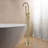 2 Handle Floor Freestanding Tub Filler with Diverter-67087291