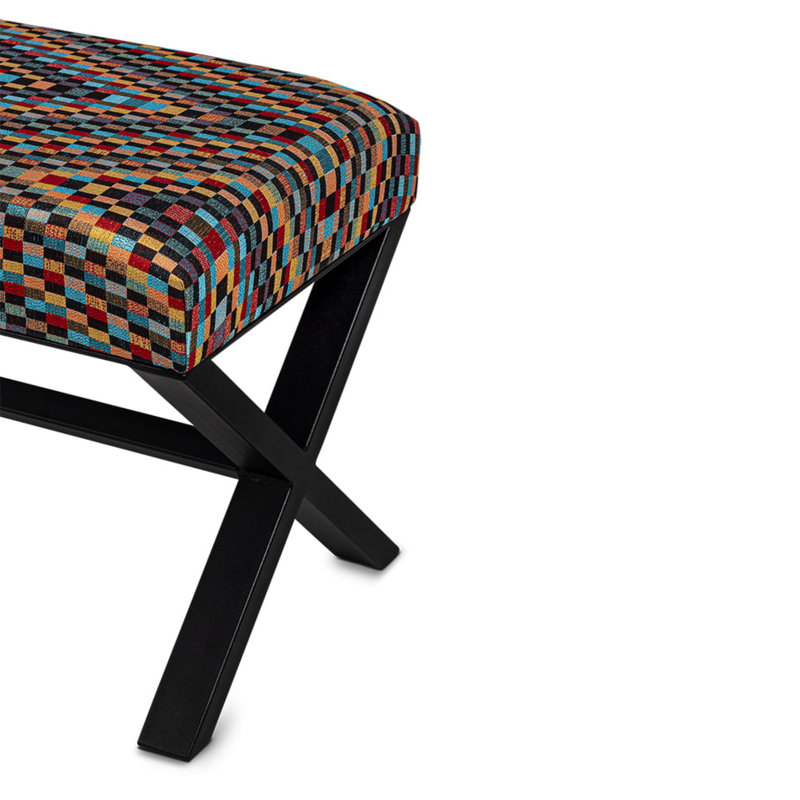 Palominas Velvet Upholstered Bench, H40 x W100 x D30cm