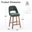Tabouret de comptoir Mid-Century sans accoudoirs (ensemble de 2)-1352193511