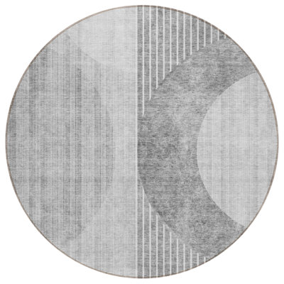 Machine-Washable Stain Resistant Area Rug with Non-Slip Backing