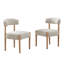 Ensemble de chaises de salle à manger rembourrées H 19,1 po (ensemble de 6)-1902280170
