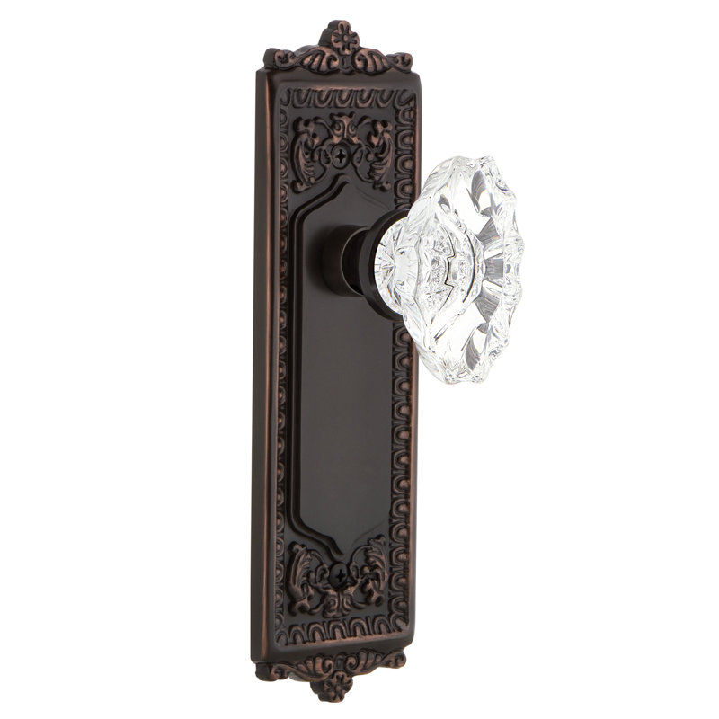 Assiette à œuf et fléchettes avec poignée de porte Nostalgic Warehouse, Bronze intemporel, 2,375 po